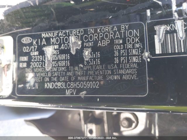 KNDCB3LC8H5059102 KIA NIRO FE