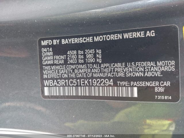 WBA3R1C51EK192294 BMW 4 Series 435i