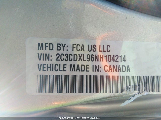 Dodge Charger Srt Hellcat Redeye 2022 2C3CDXL96NH104214 Image 9