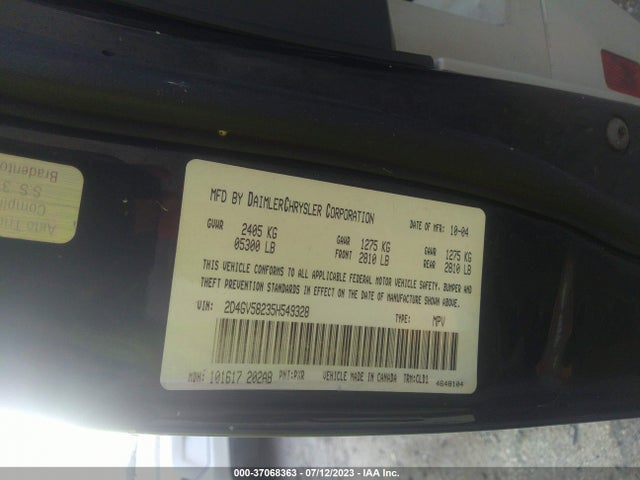 2005 Dodge Magnum Rt მანქანა იყიდება აუქციონზე, vin: 2D4GV58235H549328, აუქციონის ნომერი: 37068363