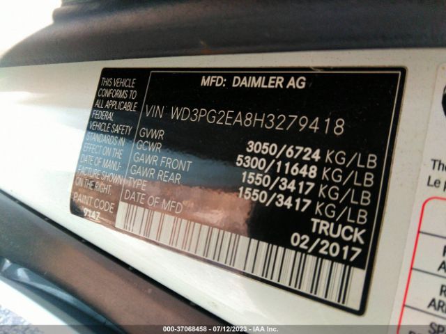 WD3PG2EA8H3279418 Mercedes-Benz METRIS CARGO VAN