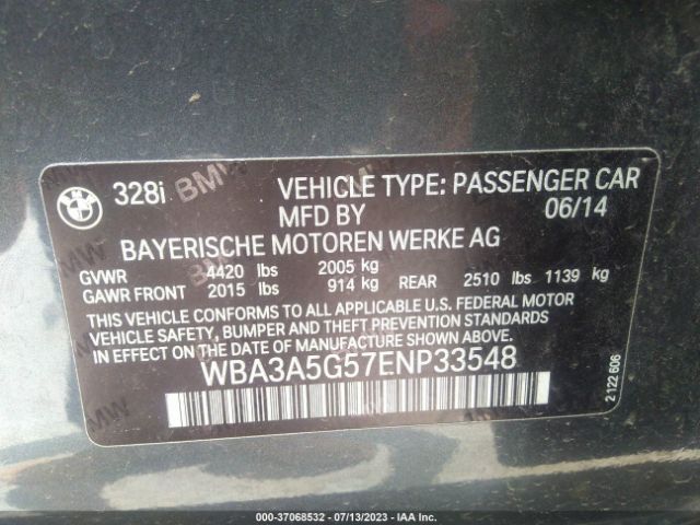 WBA3A5G57ENP33548 BMW 3 Series 328i