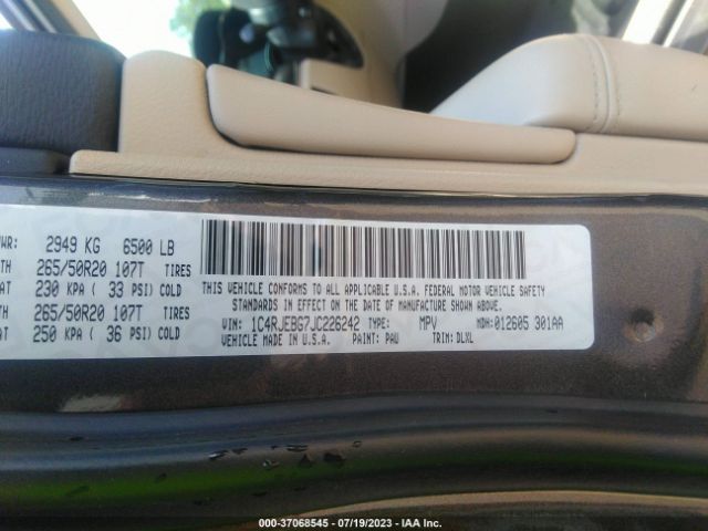 1C4RJEBG7JC226242 Jeep Grand Cherokee Limited