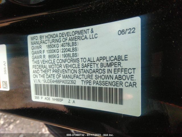19UDE4H66PA002392 Acura Integra W/a-spec Tech Package