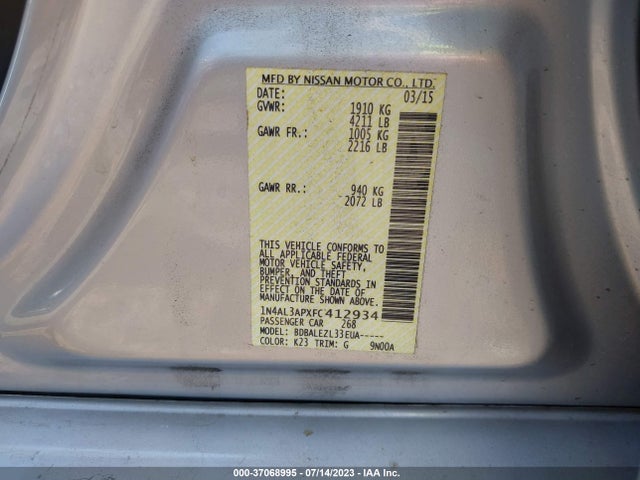 Nissan 2015 2015 1N4AL3APXFC412934 Image 21