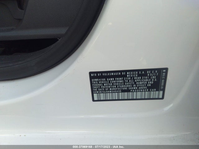3VW2B7AJ0HM340435 Volkswagen Jetta 1.4t S