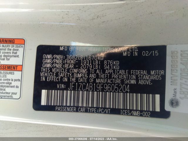 JF1ZCAB19F9605204 Subaru Brz Premium