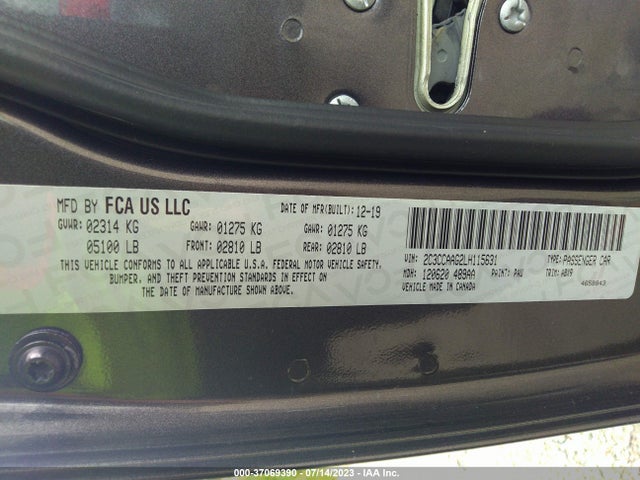 2C3CCAAG2LH115631 Chrysler 300 Touring