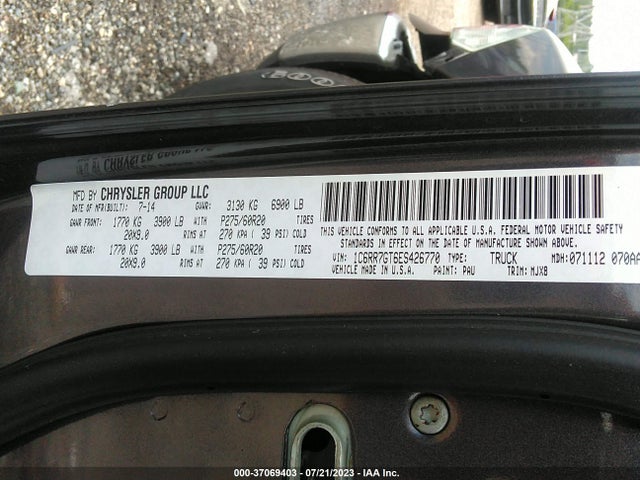 1C6RR7GT6ES426770 RAM 1500 Big Horn