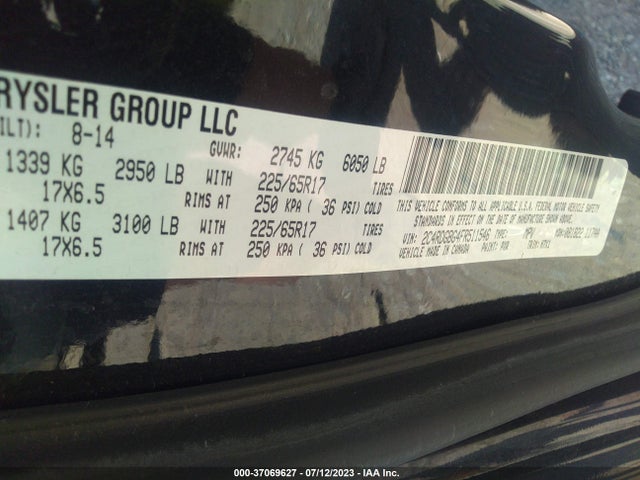 Dodge Grand Caravan Se 2015 2C4RDGBG4FR511546 Image 9