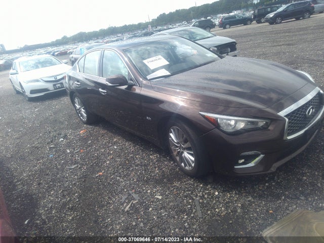Продажа на аукционе авто 2018 Infiniti Q50 3.0t Luxe, vin: JN1EV7AR7JM444955, номер лота: 37069646