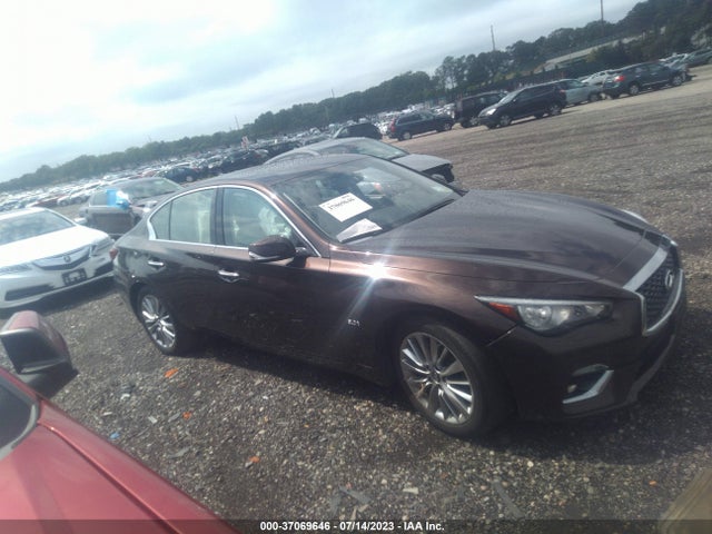 Продажа на аукционе авто 2018 Infiniti Q50 3.0t Luxe, vin: JN1EV7AR7JM444955, номер лота: 37069646