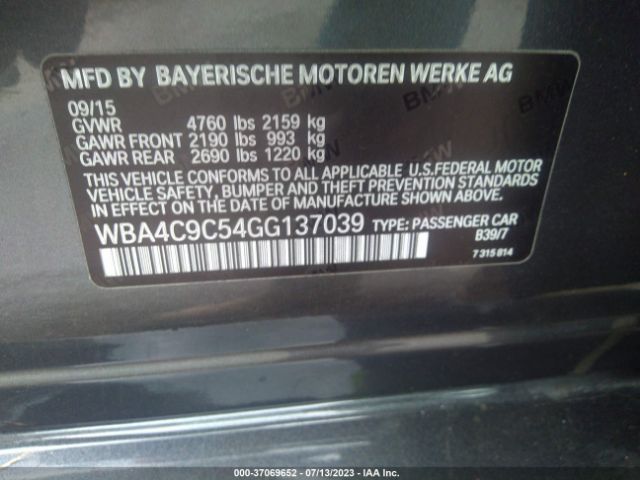 WBA4C9C54GG137039 BMW 4 Series 428i Xdrive