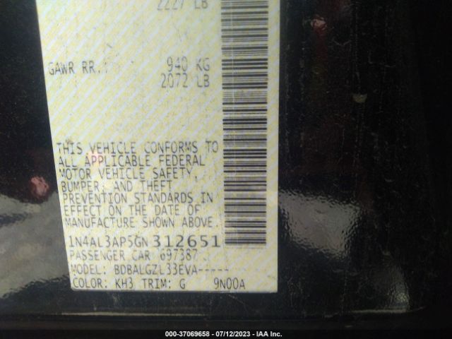 1N4AL3AP5GN312651 Nissan ALTIMA 2.5