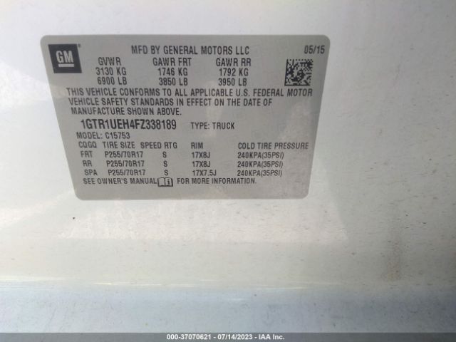 1GTR1UEH4FZ338189 GMC Sierra 1500 Sle