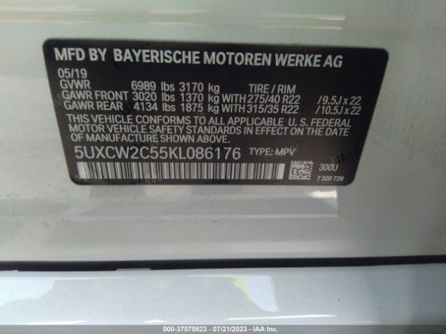 5UXCW2C55KL086176 BMW X7 Xdrive40i