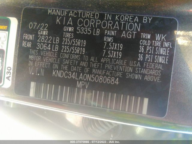 KNDC34LA0N5080684 KIA Ev6 Wind