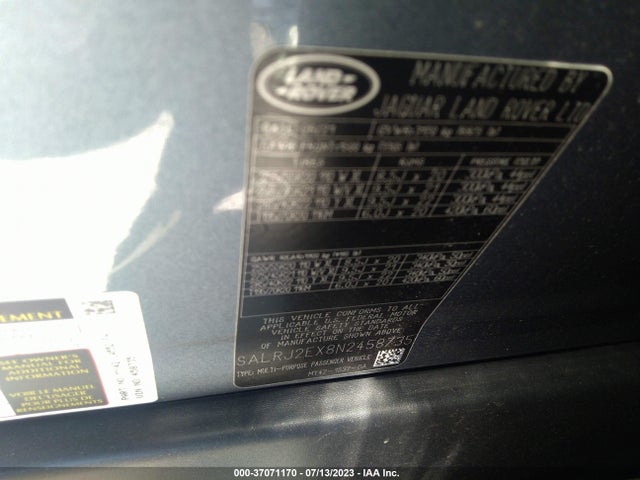 Land Rover Discovery S 2022 SALRJ2EX8N2458735 Image 15