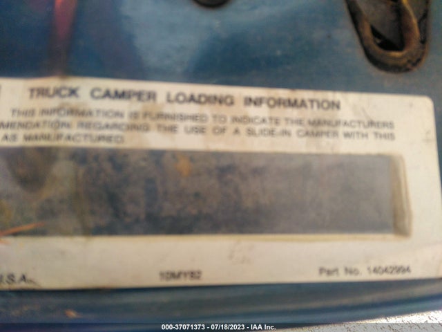 1985 CHEVROLET BLAZER S10 VIN: 1G8CT18B0F0140570