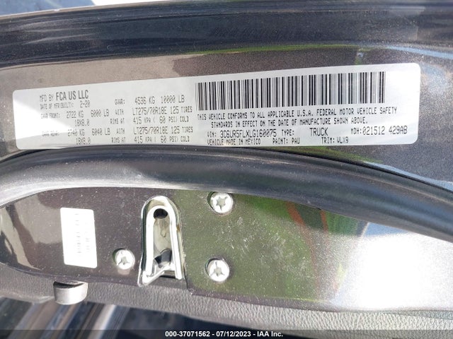 3C6UR5FLXLG160075 RAM 2500 Laramie