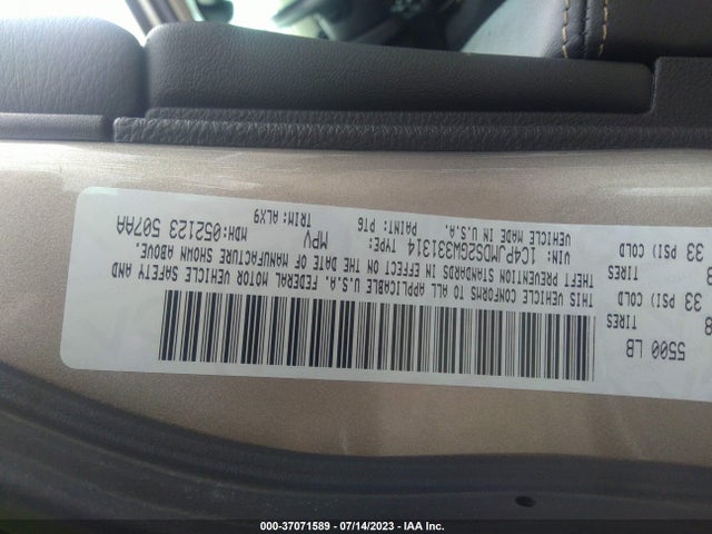 1C4PJMDS2GW331314 Jeep Cherokee Limited