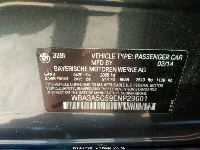 WBA3A5G59ENP29601 BMW 3 Series 328i
