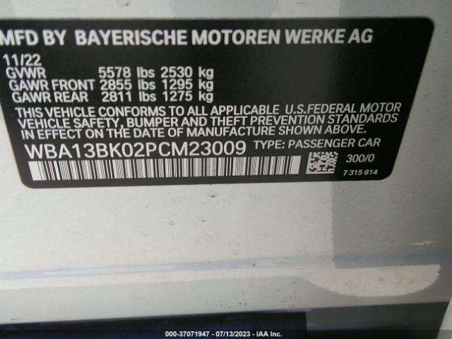 WBA13BK02PCM23009 BMW 5 Series M550i Xdrive