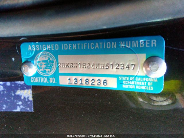 2HKRW1H84HH512347 Honda Cr-v Ex-l