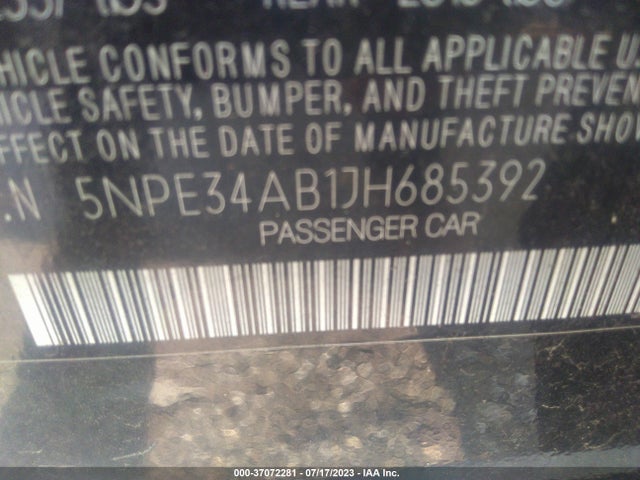 Hyundai Sonata Limited 2018 5NPE34AB1JH685392 Image 15