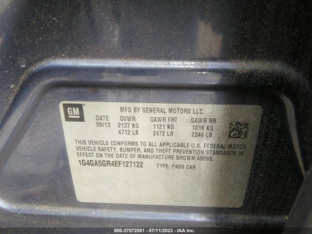 1G4GA5GR4EF127122 Buick Lacrosse Base