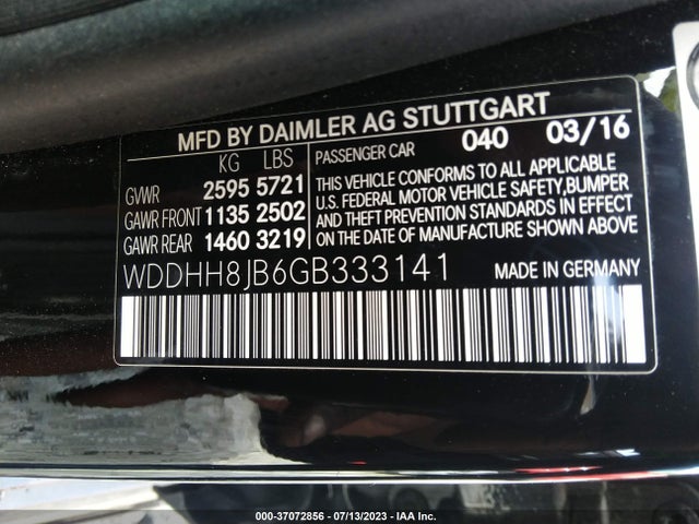 2016 Mercedes-Benz E-Class Wagon, VIN: WDDHH8JB6GB333141