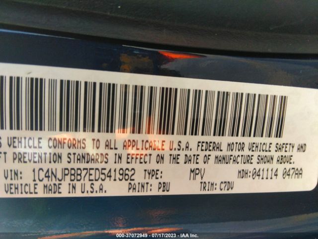 1C4NJPBB7ED541962 Jeep Patriot Sport