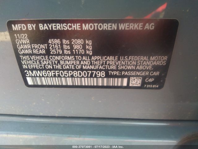3MW69FF05P8D07798 BMW 3 Series 330i