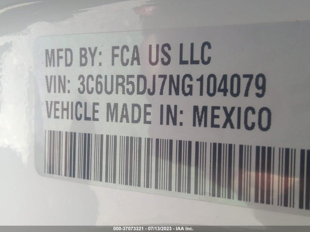 3C6UR5DJ7NG104079 RAM 2500 Big Horn