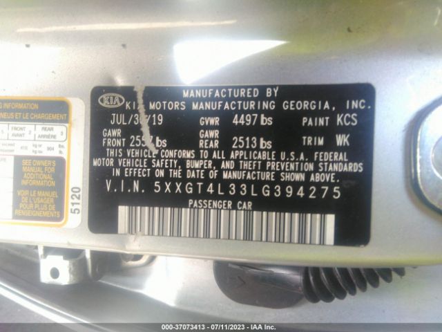 5XXGT4L33LG394275 KIA Optima Lx