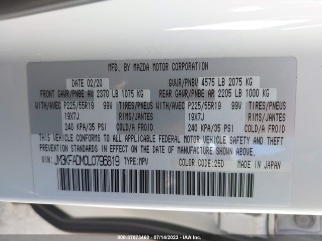 Mazda Cx-5 Grand Touring 2020 JM3KFADM0L0796819 Image 15