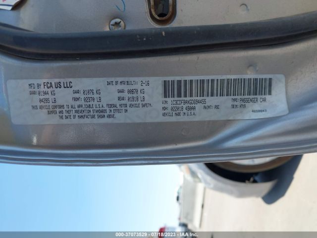 1C3CDFBAXGD694455 Dodge DART SXT