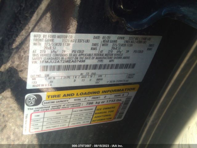 1FMJU2AT2MEA07498 Ford Expedition Limited