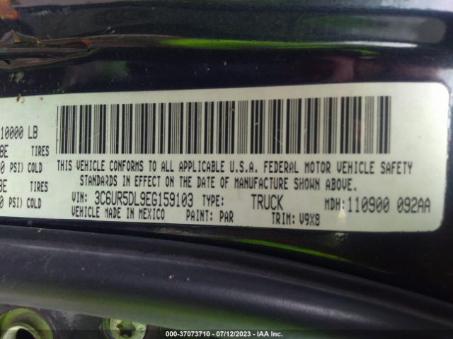3C6UR5DL9EG159103 RAM 2500 Slt