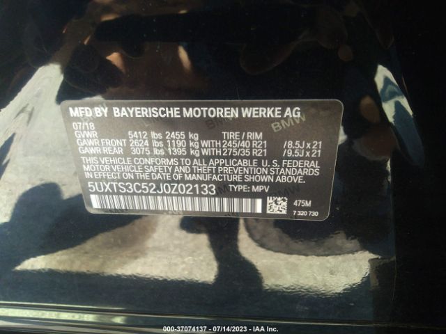 5UXTS3C52J0Z02133 BMW X3 M40i