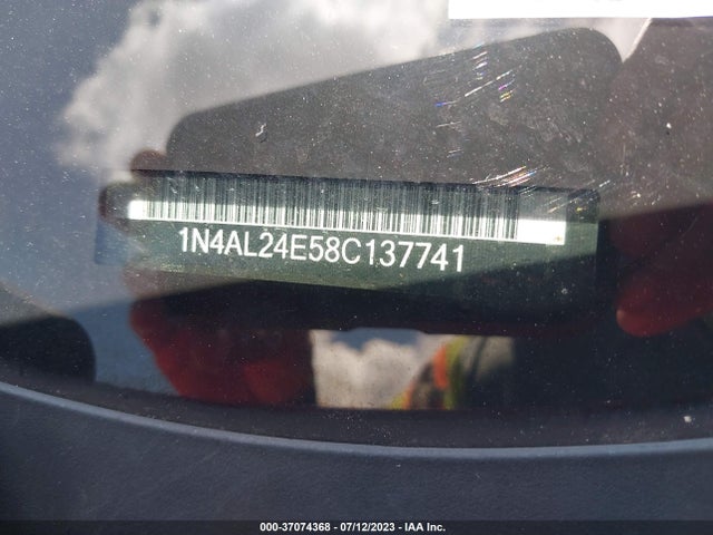 2008 NISSAN ALTIMA 2.5 S VIN: 1N4AL24E58C137741
