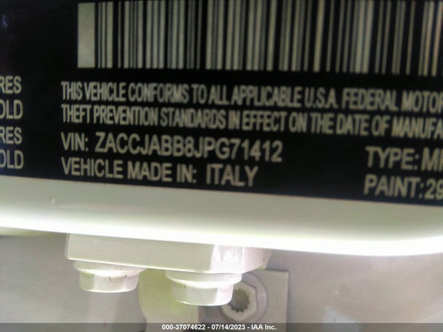ZACCJABB8JPG71412 Jeep Renegade Altitude