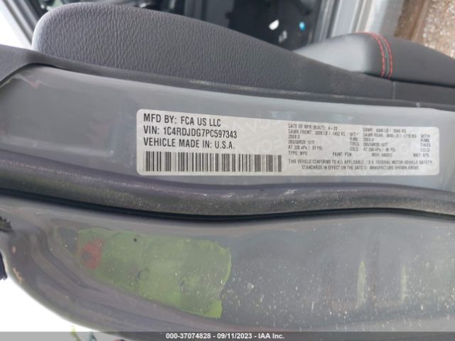1C4RDJDG7PC597343 Dodge Durango Gt Plus