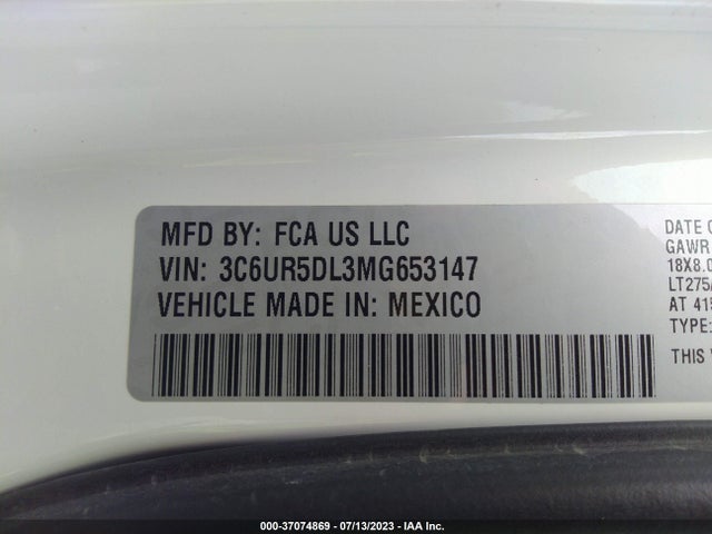 RAM 2500 Lone Star Regular Cab 4x4 8' Box 2021 3C6UR5DL3MG653147 Image 9
