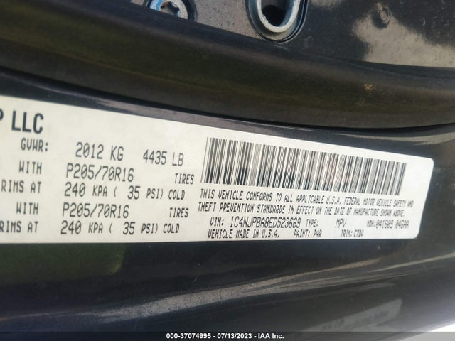 1C4NJPBA8ED523669 Jeep Patriot Sport/altitude
