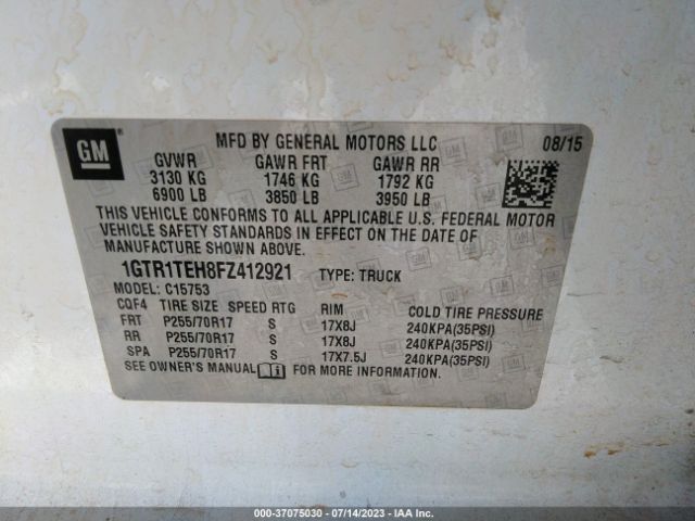 1GTR1TEH8FZ412921 GMC SIERRA 1500