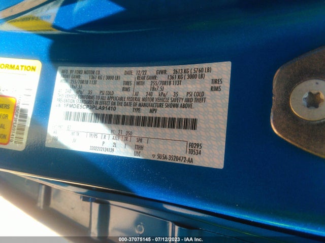 2023 Ford Bronco, VIN: 1FMDE5CP3PLA91410