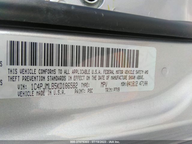 1C4PJMLB5KD186582 Jeep Cherokee Latitude Plus