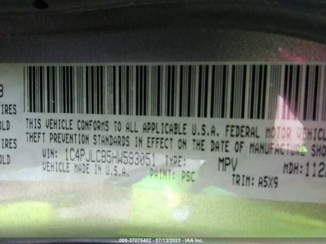 1C4PJLCB5HW593051 Jeep Cherokee Latitude