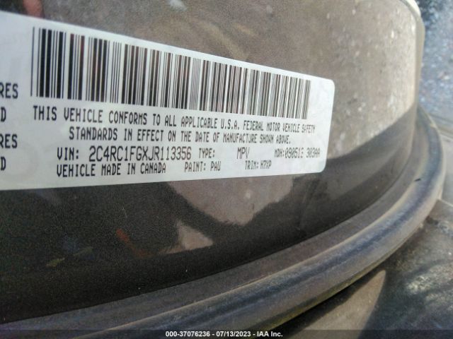 2018 CHRYSLER PACIFICA 2C4RC1FGXJR113356 Photo 8